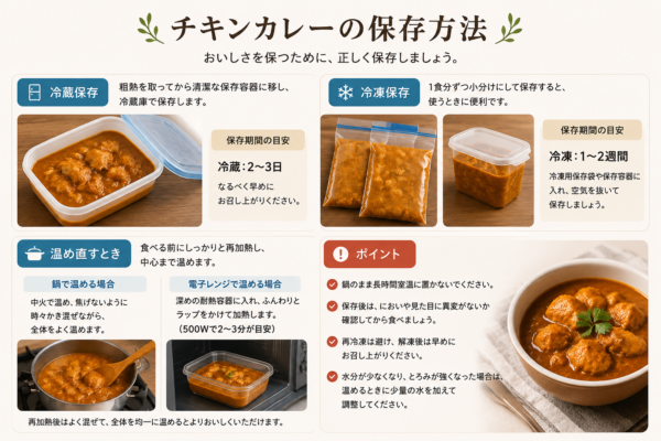チキンカレーの保存方法