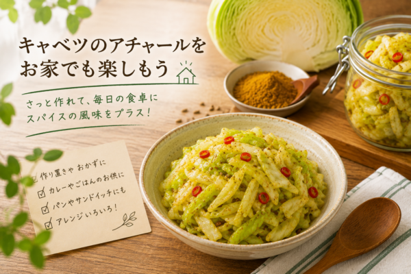 キャベツのアチャールをお家でも楽しもう
