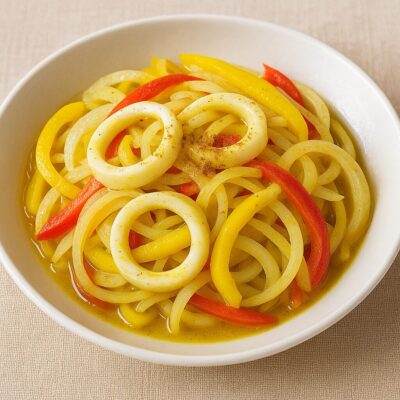 イカのマリネのレシピ（カレー粉＝コモミックス）