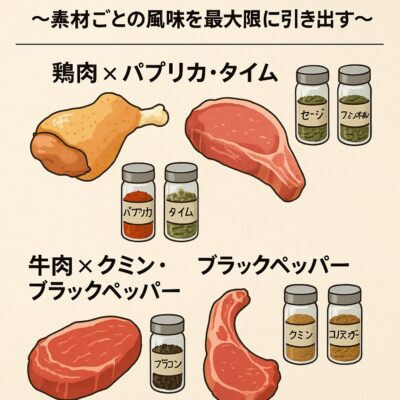 第2章：肉の種類別スパイス黄金ペア～素材ごとの風味を最大限に引き出す～