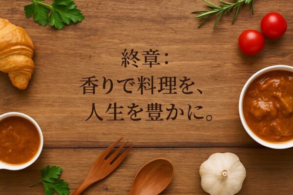終章：香りで料理を、人生を豊かに