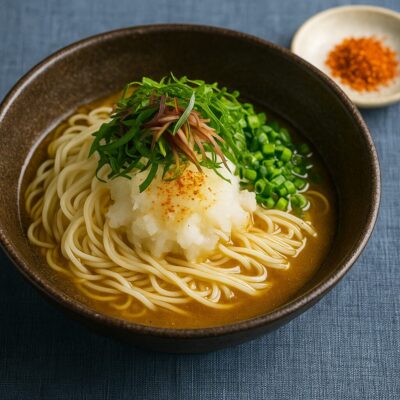🍜スパイシーカレーおろしそうめんのレシピ（カレー粉＝コモミックス）