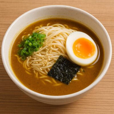 カレー茶漬け風そうめんのレシピ(カレー粉=コモミックス)