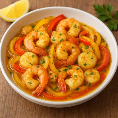 魚介のスパイシーマリネのレシピ(カレー粉=コモミックス)