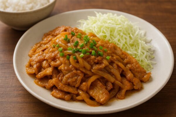 🍳🥢スパイス生姜焼き（カレー風味の豚の生姜焼き）のレシピ（カレー粉＝コモミックス）