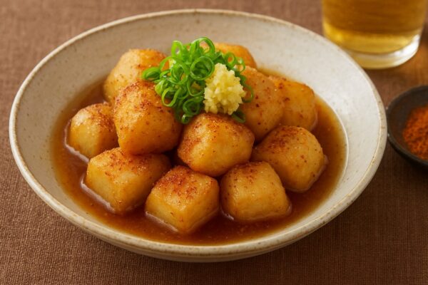 里芋のスパイス揚げだしのレシピ（カレー粉＝コモミックス）