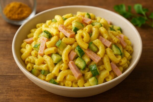 🍴カレー風味マカロニサラダのレシピ(カレー粉=コモミックス)