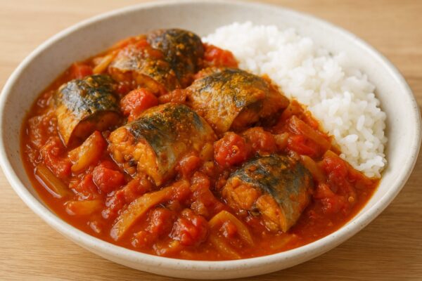 🍛さば缶のスパイス炒め煮（トマト風味でご飯がすすむ）のレシピ