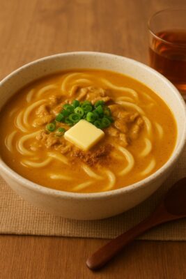 🍜スパイスカレーうどん（ミルク仕立て）のレシピ