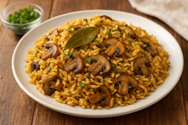 🍄スパイス風味マッシュルームライスのレシピ