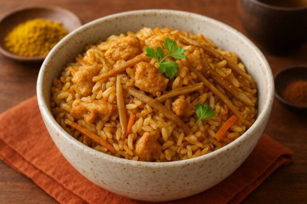 🍛スパイス炊き込みご飯（鶏とごぼう）のレシピ