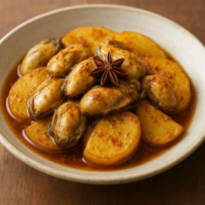 ■ 牡蠣とじゃがいも中華風味のレシピ