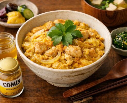 🟧 🍳 コモミックス×白だしの 和風スパイス親子丼のレシピ