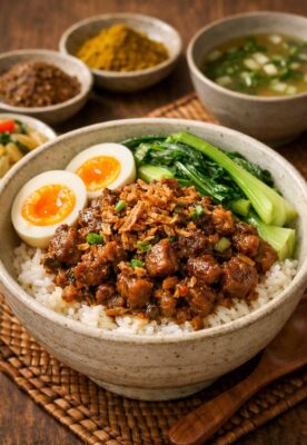 🌿 コモミックス＋ガラムマサラのルーロー飯のレシピ