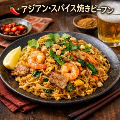 🌶️ アジアン・スパイス焼きビーフンのレシピ