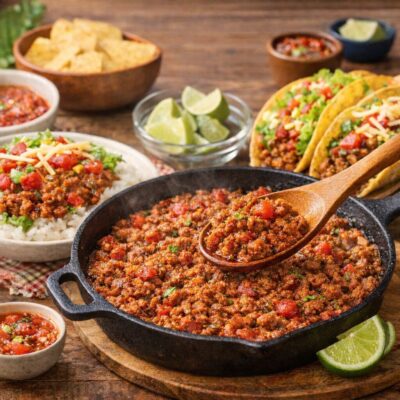 【保存版】基本のタコスミートの作り方｜本格なのに簡単！に万能レシピ