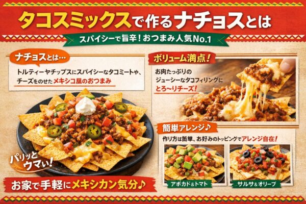 1. タコスミックスで作るナチョスとは
