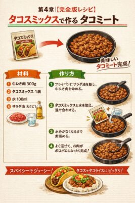 第4章｜【完全版レシピ】タコスミックスで作るタコミート