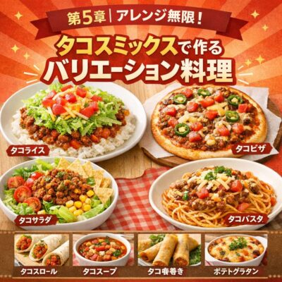 第5章｜アレンジ無限！タコスミックスで作るバリエーション料理