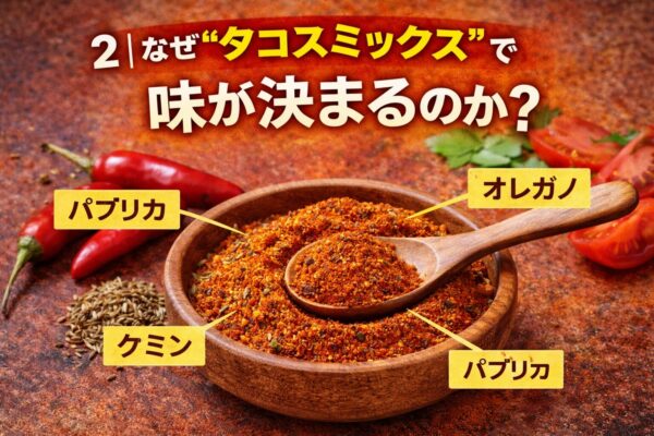 2｜なぜ“タコスミックス”で味が決まるのか？