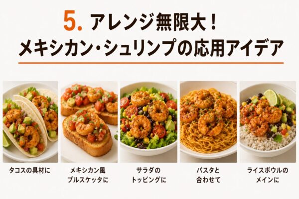 ◆ 5. アレンジ無限大！メキシカン・シュリンプの応用アイデア