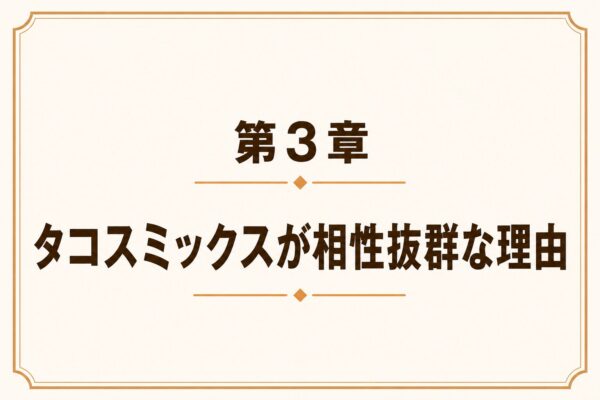 第3章 タコスミックスが相性抜群な理由
